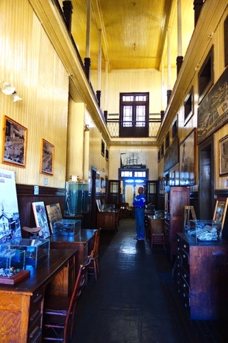 Inside the Compagnie du Boleo mining museum