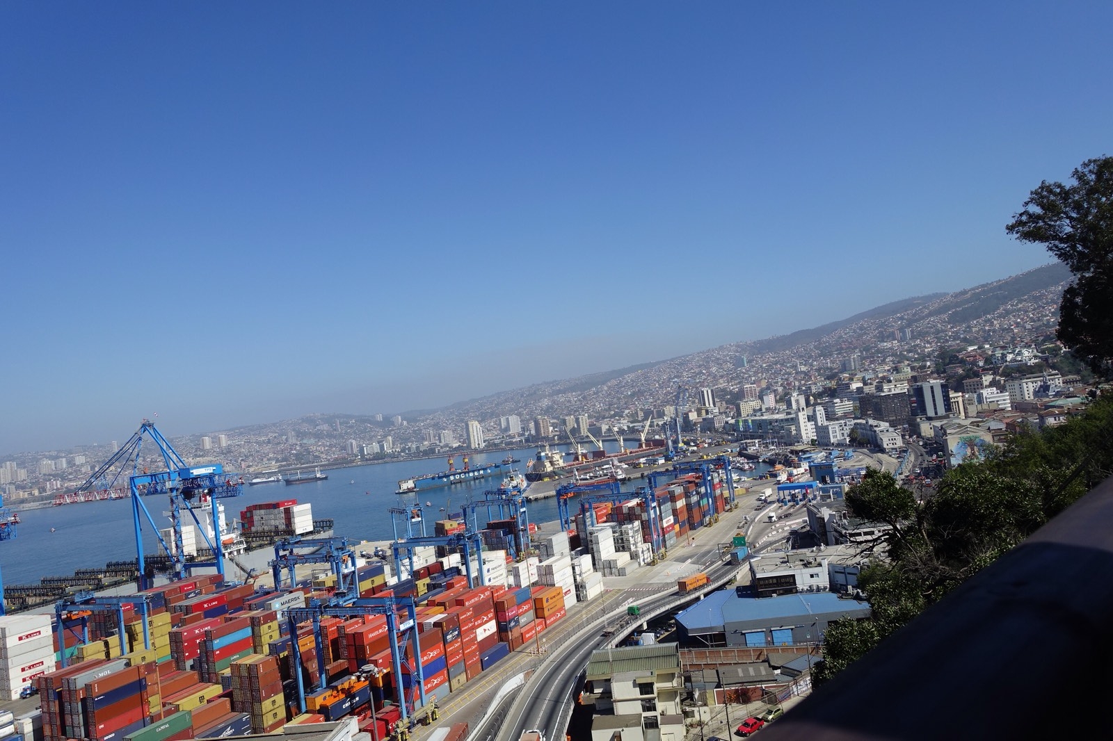 Container port, old town, new town, maybe Viña del Mar and points beyond 